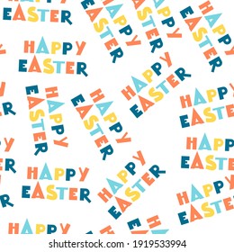 Easter pattern design. Vector illustration. Place for your text.