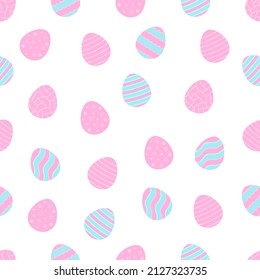 Easter pattern eggs, great design for any purposes. Food texture, pattern. Vector card design. Happy easter. Traditional ornament.