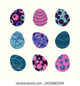 Easter Pattern. Easter eggs. Easter Holidays.