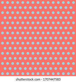 Easter pattern polka dots. Template background in red and blue polka dots. Seamless fabric texture. Vector illustration