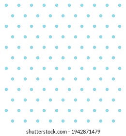 Easter pattern polka dots. Template background in blue and white polka dots . Seamless fabric texture. Vector illustration