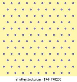 Easter pattern polka dots. Template background in violet and yellow polka dots . Seamless fabric texture. Vector illustration