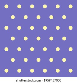 Easter pattern polka dots. Template background in violet and yellow polka dots . Seamless fabric texture. Vector illustration
