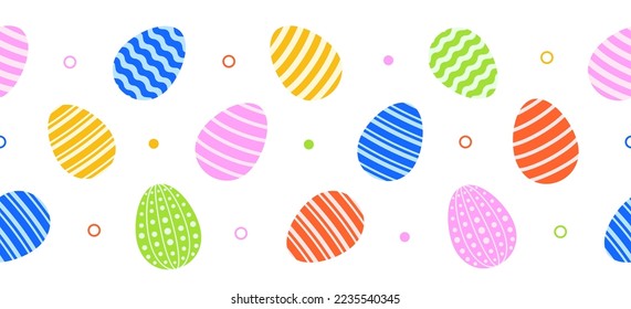 Easter pattern. Easter seamless pattern. Eggs background