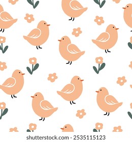 Easter pattern. Seamless Easter vector pattern for decoration