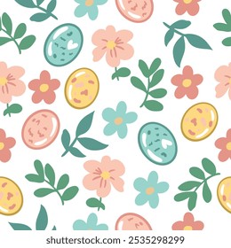 Easter pattern. Seamless Easter vector pattern for decoration