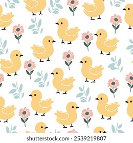 Easter pattern. Seamless Easter vector pattern for decoration