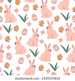Easter pattern. Seamless Easter vector pattern for decoration