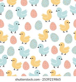 Easter pattern. Seamless Easter vector pattern for decoration