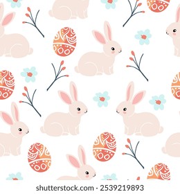 Easter pattern. Seamless Easter vector pattern for decoration
