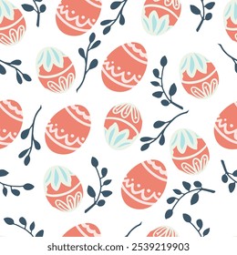 Easter pattern. Seamless Easter vector pattern for decoration