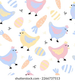 easter patterns chicken easter eggs spring