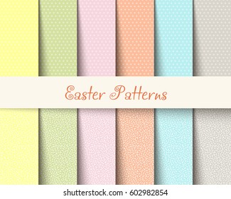 Easter patterns spring background
