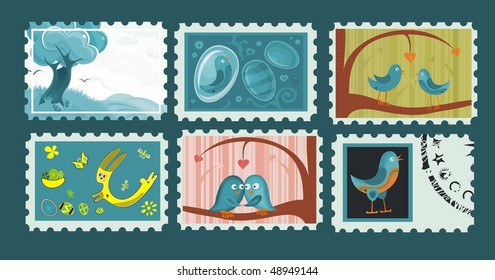 easter postage stamps