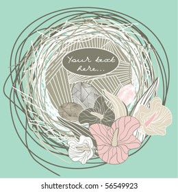 easter postcard with free place for your text