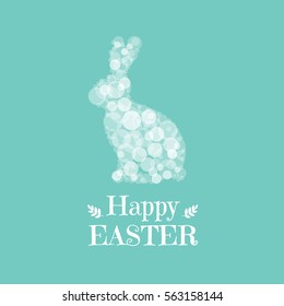 Easter Postcard With Gradient Mesh, Vector Illustration