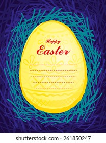 Easter postcard. Happy Easter!