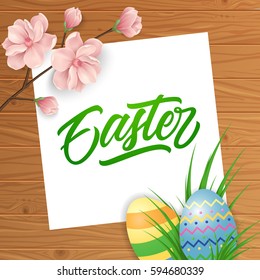 Easter postcard for religious celebration