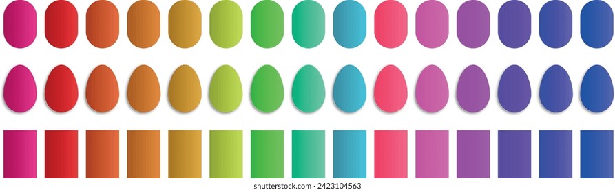 Easter poster and banner template with Easter eggs. Happy Easter Holiday with Colorful Painted Egg, International Celebration Design with Typography for Greeting Card,Party Invitation flat lay styling