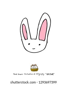 Easter poster / Hand drawn illustration - vector