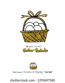 Easter poster / Hand drawn illustration - vector