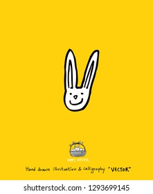 Easter poster / Hand drawn illustration - vector