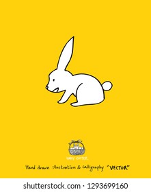Easter poster / Hand drawn illustration - vector