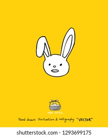 Easter poster / Hand drawn illustration - vector