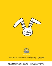 Easter poster / Hand drawn illustration - vector