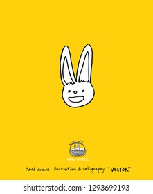 Easter poster / Hand drawn illustration - vector