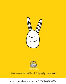 Easter poster / Hand drawn illustration - vector