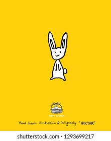 Easter poster / Hand drawn illustration - vector