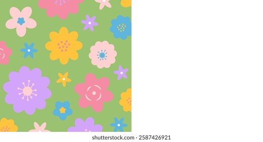 Easter Poster Horizontal Frame Border Background 