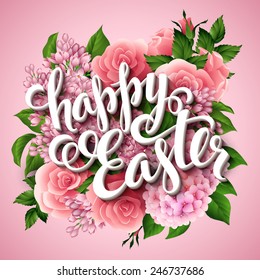 Easter poster. Vector illustration