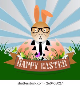 Easter poster. Vector illustration