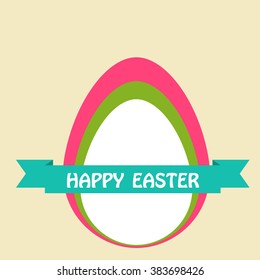 Easter poster. Vector illustration