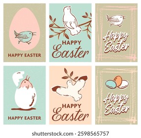 Easter Posters with beautiful hand-made illustrations