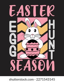 Easter print template and t-shirt design. High quality design and easy to editable