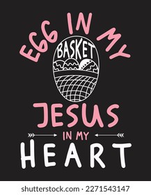 Easter print template and t-shirt design. High quality design and easy to editable