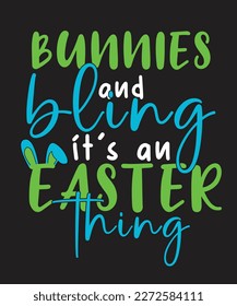 Easter print template and t-shirt design. High quality file and easy to editable