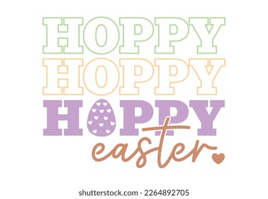 Easter Quote, Easter Bunny with Easter Eggs