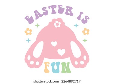Easter Quote, Easter Bunny with Easter Eggs