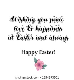 Easter Quote , typography design for print or use as poster, flyer or T shirt