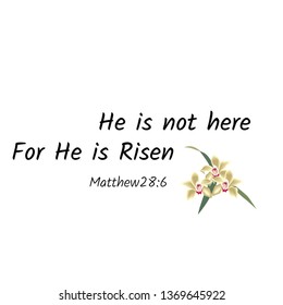 Easter quote, typography design for print or use as poster, flyer or T shirt
