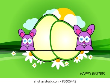 easter rabbit background