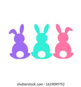 Easter rabbit Bubby design Happy Easter 
