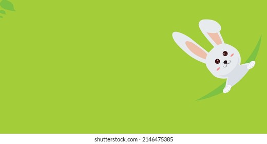Conejo de Pascua, conejo de Pascua. Resumen de conejo de Pascua, abstracto de pascua feliz con huevo de conejo, fondo abstracto verde de día de Pascua, evento de cacería mínimamente abstracto,Ilustración vectorial.