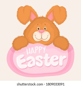 Easter rabbit, easter bunny greeting