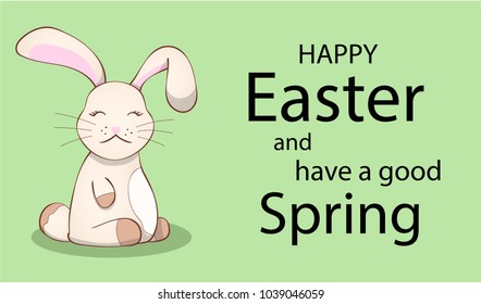 Easter Rabbit, Easter Bunny, Easter, Happy Easter, text