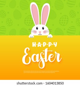 Easter rabbit, easter Bunny. Vector illustration.